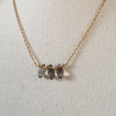 Nancy necklace, glass drop shape