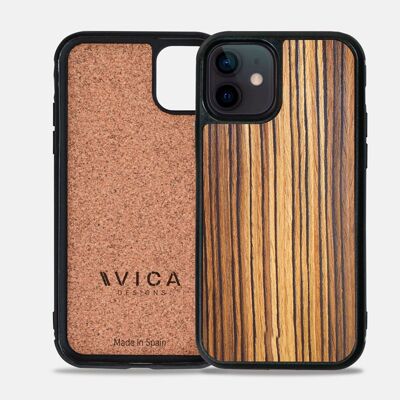 Funda iPhone madera Cebrano 12/12 Pro