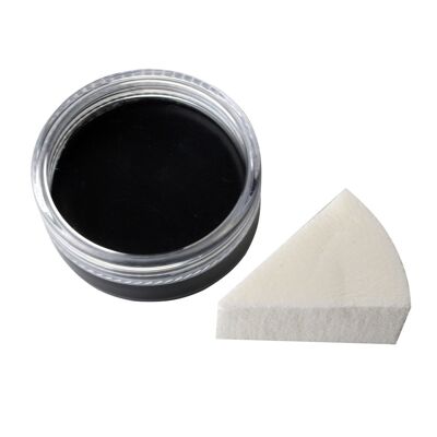 Premium Aqua Make Up Black 14g with matching sponge