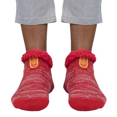 Official RFEF house socks slippers RED shield RFEF
