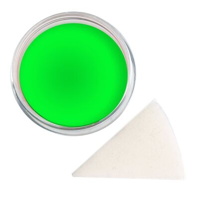 Premium Aqua Make Up UV Green 14g with matching sponge