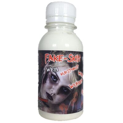 Lattice Bianco Latte Pelle Finta 100ml King Of Halloween Ferite Cicatrici