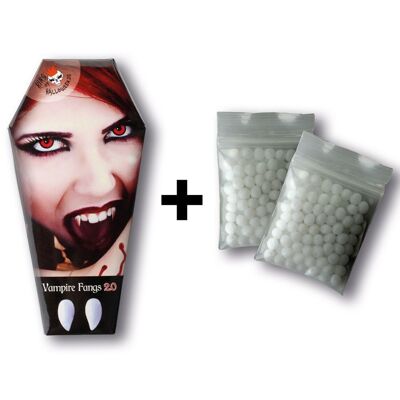 Vampire Fangs & 2x Thermoplastic Glue from King of Halloween