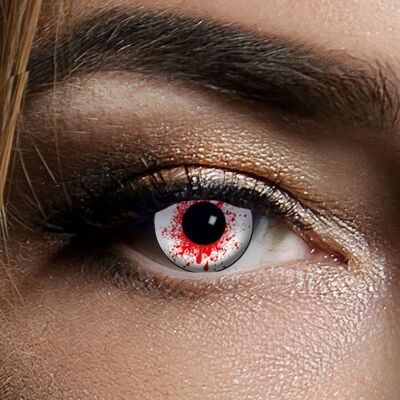 Lentilles de contact injectées de sang 3 mois Halloween Zombie Vampire