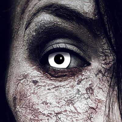 Lentes de contacto White Manson 1 semana Halloween zombie vampire