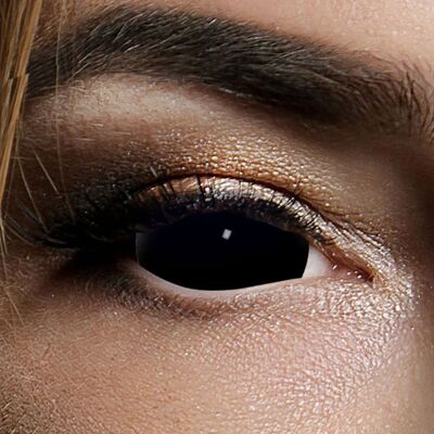 Contact lenses Black Sclera 6 months, 22mm, Halloween Vampire Zombie