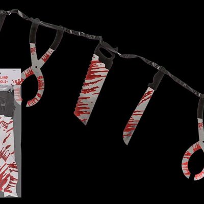 Paper garland bloody tools 1.8 m