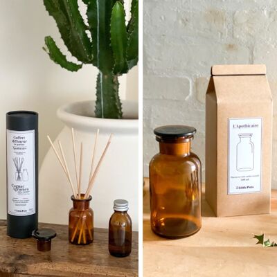 COCOONING TIME - Eco-responsible gifts (Perfume diffuser, apothecary bottle)