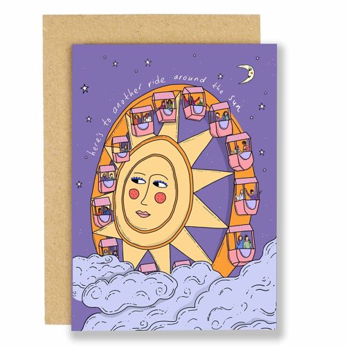 Birthday card - Another ride around the sun