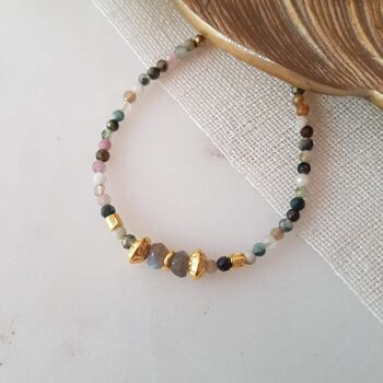 Bracelet Labradorite, Tourmaline - Aina 4