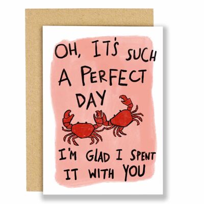 tarjeta de felicitación-cangrejos lindos