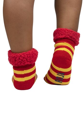 Chaussettes maison RFEF officielles chaussons écusson ROUGE et JAUNE RFEF 4