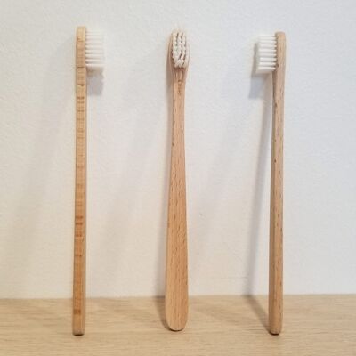 BULK natural ecological toothbrush made of Swiss beech (no bamboo!)