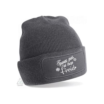 Beanie - I can't I'm too cold - 6 colors