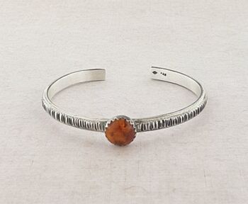 Bracelet Ethnique Awa Ambre Argent 925 3