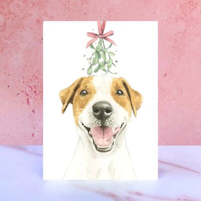 Tarjeta de Navidad Jack Russell Terrier
