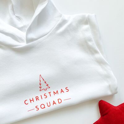 3-4yrs Christmas Squad Cotton Hoodie