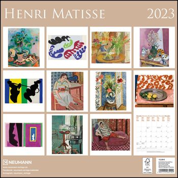 Calendrier 2023 Henri Matisse 3