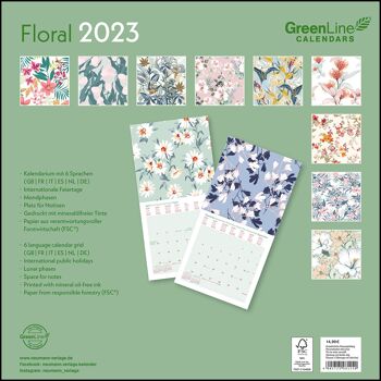 Calendrier 2023 Eco-responsable Floral 3