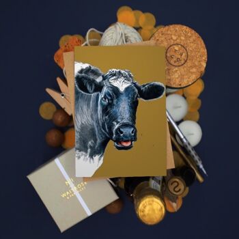 Cartes d'art de la vache 4