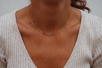 Collier Amazonite, collier en argent sterling. 3