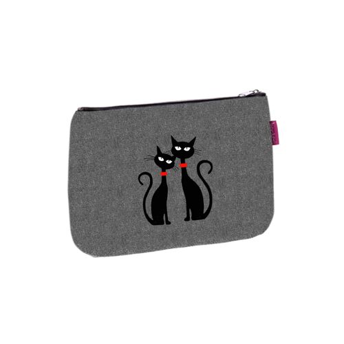 Black Cats Pochette In Canvas Solo Line Bertoni