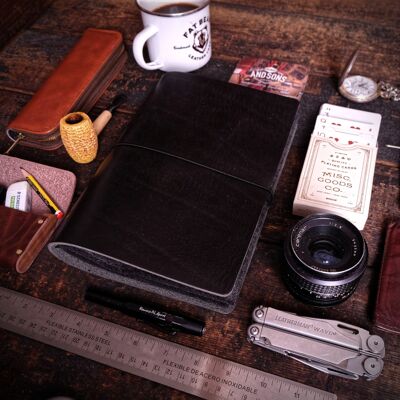 Logbook - leather notebook set A5