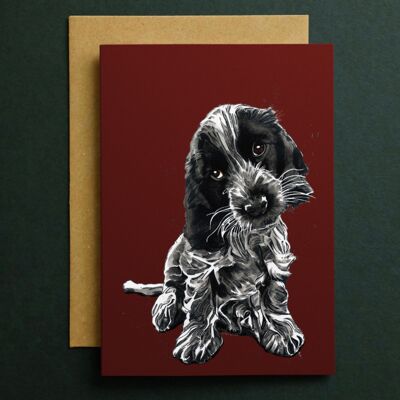 Rosie el cocker spaniel tarjetas artísticas