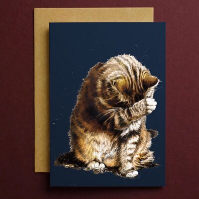 Kleine braten die Katze-Kunstkarten