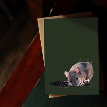 Cartes d'art de la souris des bois 2