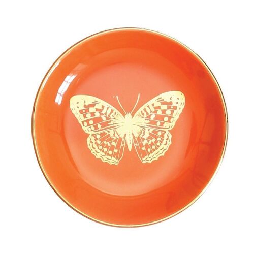 Archive Butterfly Trinket Tray - Orange