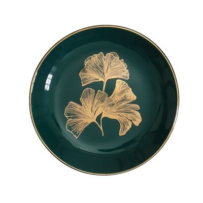 Archive Floral Trinket Tray - Teal