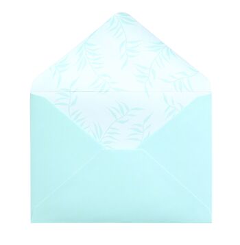 Cartes de notes en boîte avec motif d'oiseaux tropicaux 3