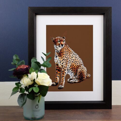 The Cheetah A4 Art Prints