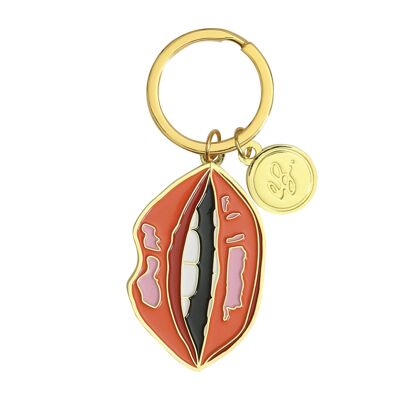 Emily Brooks Lips Keyring