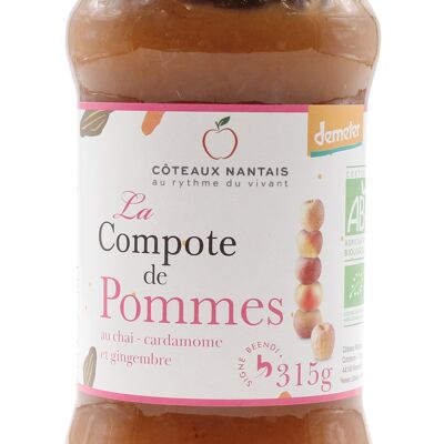 Compote de pommes aux épices Bio Demeter - 315 g