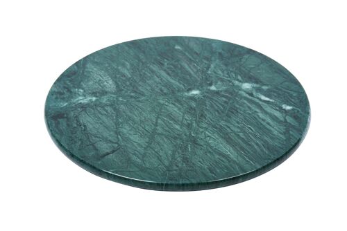 Round Marble tray Green