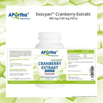 Extrait de canneberge Exocyan™ - 60 capsules végétaliennes 4