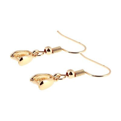 Pair of Hooks & Bails in Gold Plated Brass
