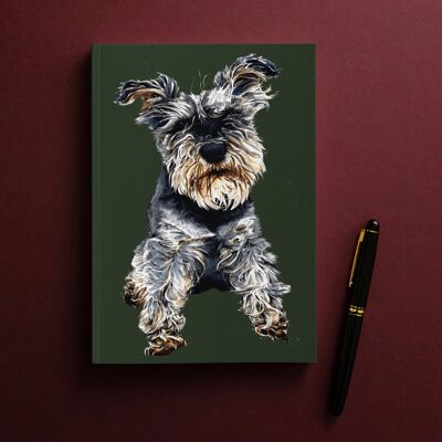 Ollie The Schnauzer A5 Notizbücher