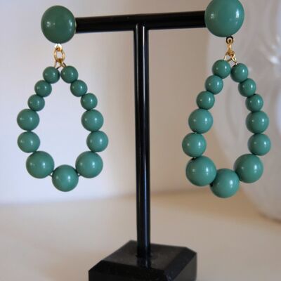 Green ODETTE earrings