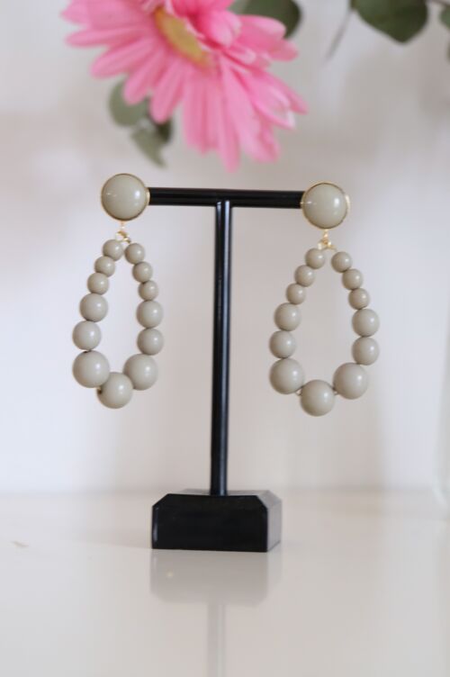 Boucles d'oreilles ODETTE kaki