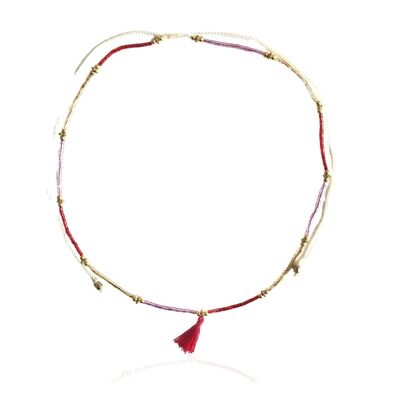 Rote Katoucha-Halskette