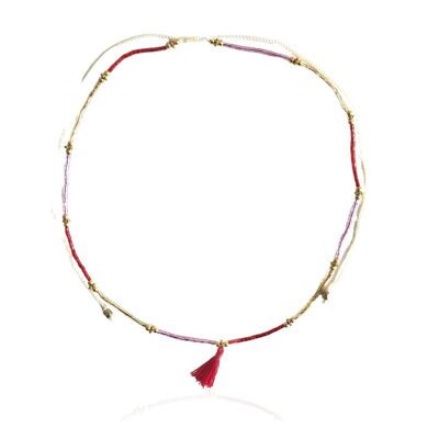 Collier Katoucha Rouge