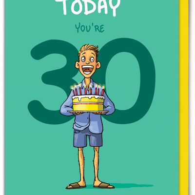 Age 30 give a shit - 30th Birthday Card