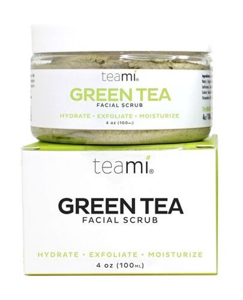 Teami | Green Tea Facial Scrub | Face Scrub | Unisex | Gentle Exfoliation | Organic Matcha Facial Scrub | Blends