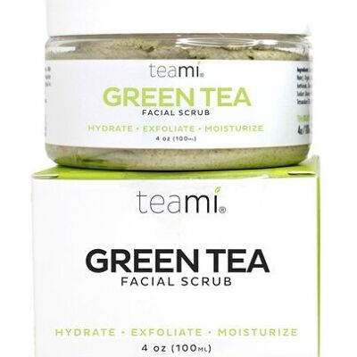 Teami | Green Tea Facial Scrub | Face Scrub | Unisex | Gentle Exfoliation | Organic Matcha Facial Scrub | Blends