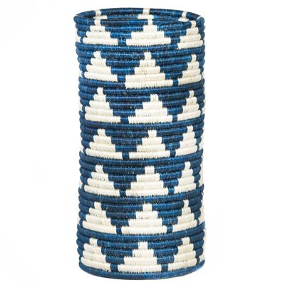 RWANDA BASKET - DECORATION - Blue - Unique - 1