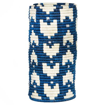 RWANDA BASKET - DECORATION - Blue - Unique - 2