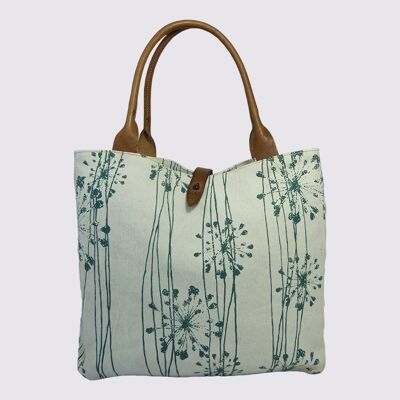 Safari Tote Bag Flower Green